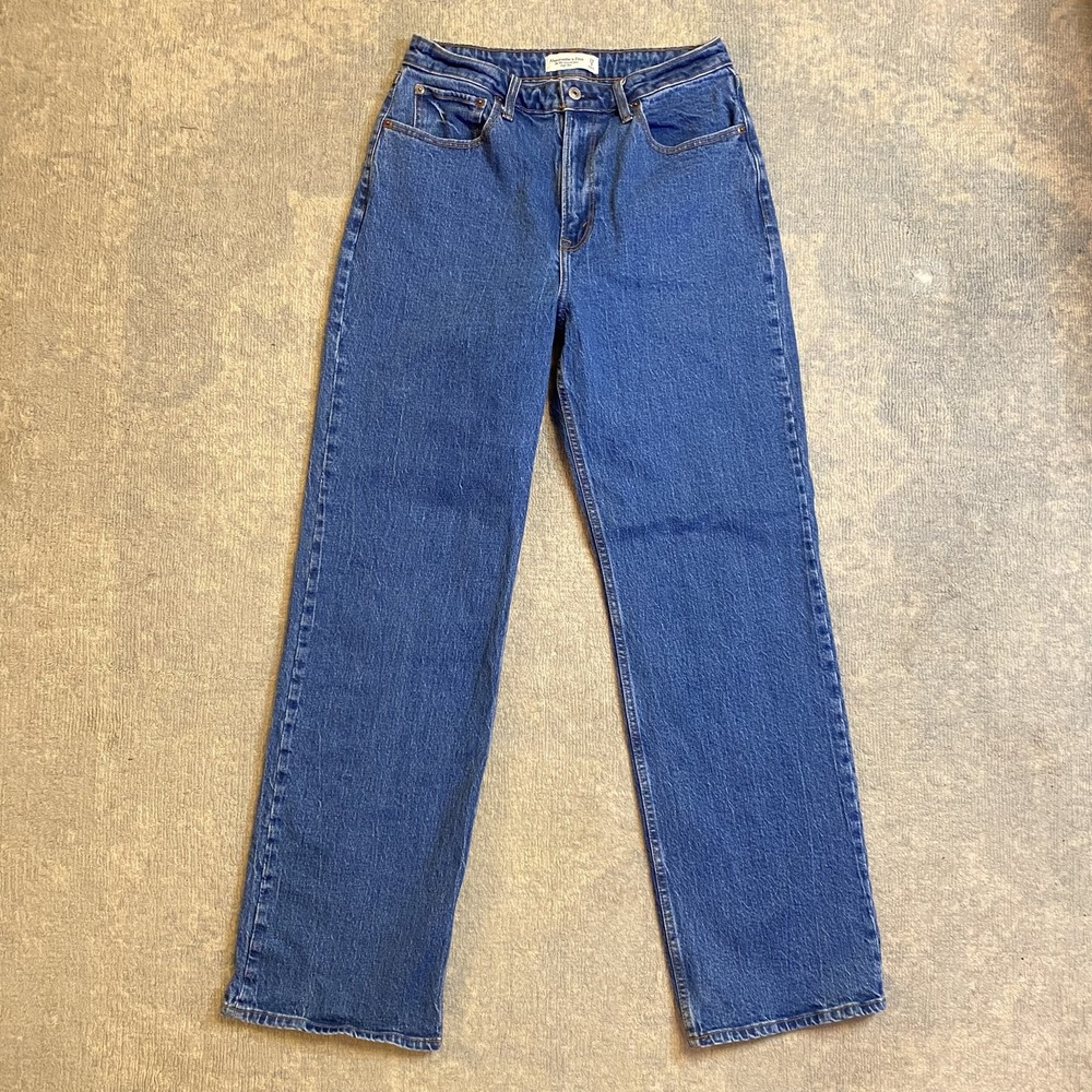Abercrombie & Fitch 90s Relaxed Jeans Womens Size 8 29x33 Medium Wash High Rise